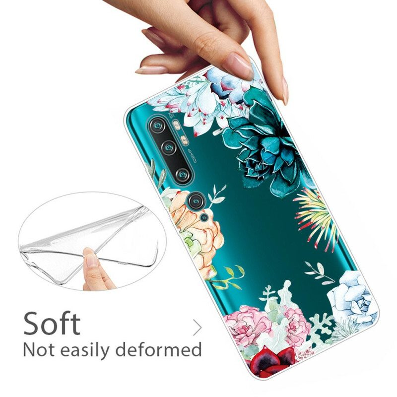 Hoesje voor Xiaomi Mi Note 10 / 10 Pro Naadloze Aquarel Bloemen