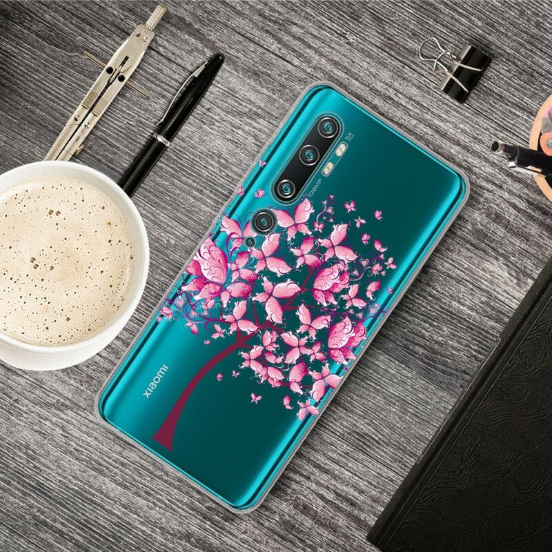 Hoesje voor Xiaomi Mi Note 10 / 10 Pro Roze Boomtop