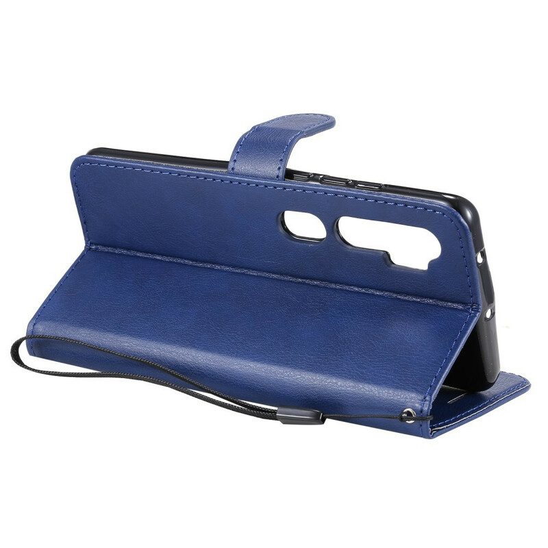 Leren Hoesje voor Xiaomi Mi Note 10 / 10 Pro Met Ketting Leren Stijl Met Bandjes