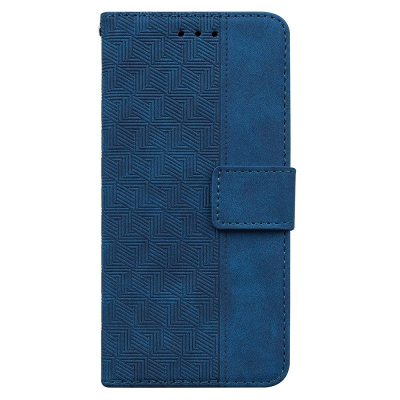 Leren Hoesje Voor Sony Xperia 10 Vi Geweven Structuur