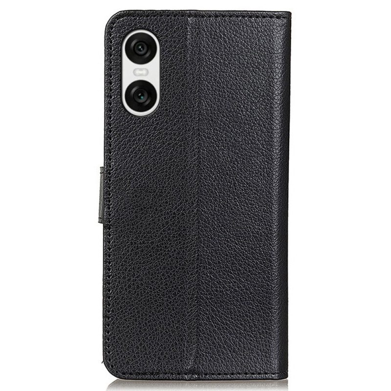 Leren Hoesje Voor Sony Xperia 10 Vi Traditioneel Imitatiehart