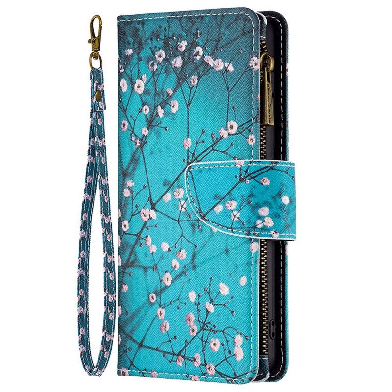 Folio-hoesje voor Samsung Galaxy M23 5G Boom Portemonnee En Lanyard