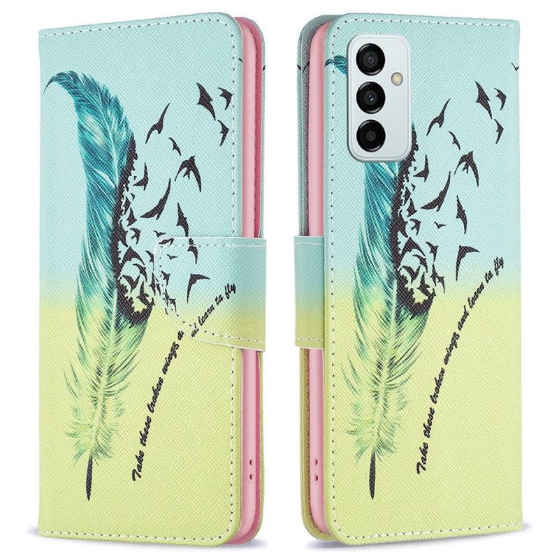 Folio-hoesje voor Samsung Galaxy M23 5G Leren Vliegen