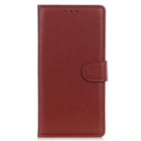 Folio-hoesje voor Samsung Galaxy M23 5G Traditionele Leerstijl