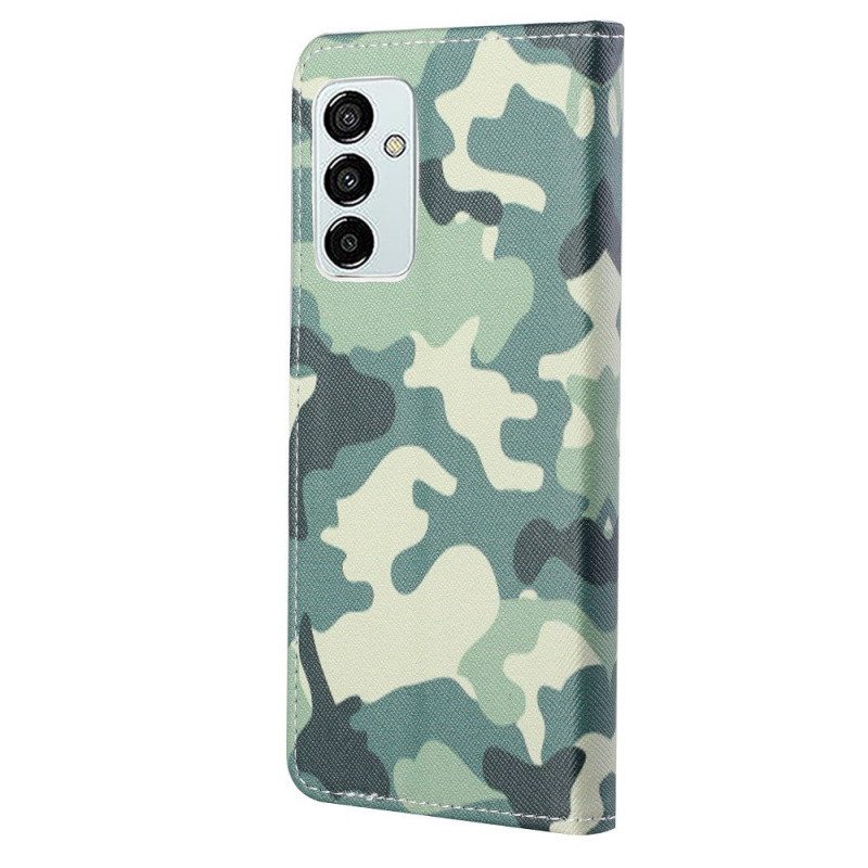 Leren Hoesje voor Samsung Galaxy M23 5G Camouflage