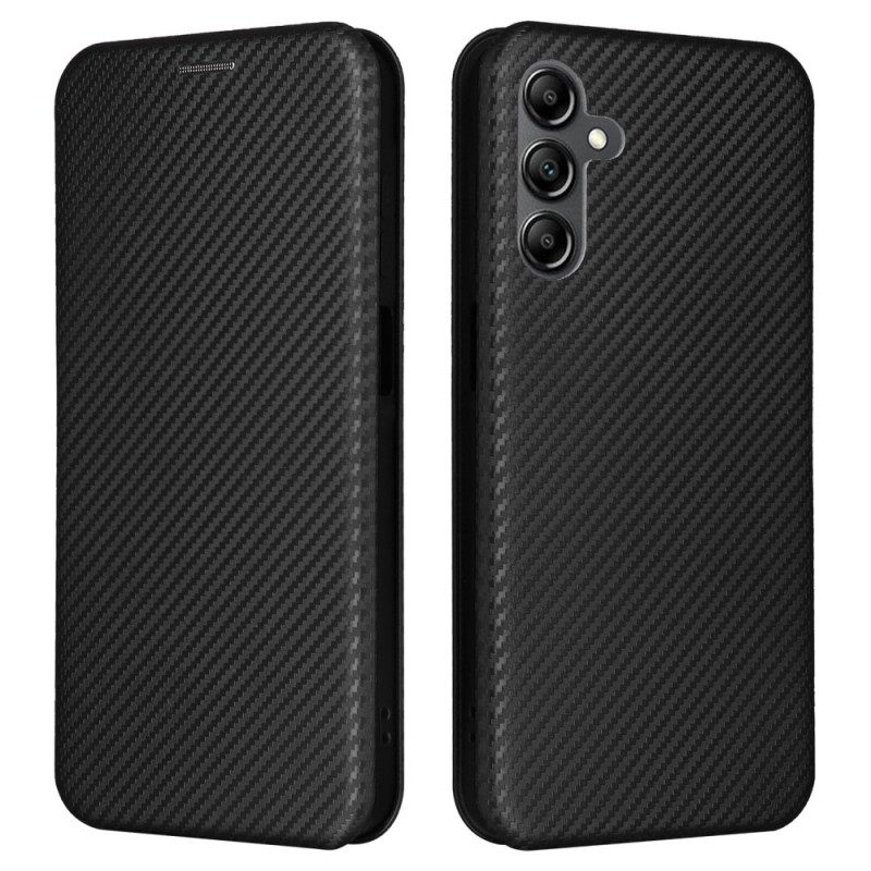 Folio-hoesje Samsung Galaxy A15 Telefoonhoesje Klassieke Koolstofvezel