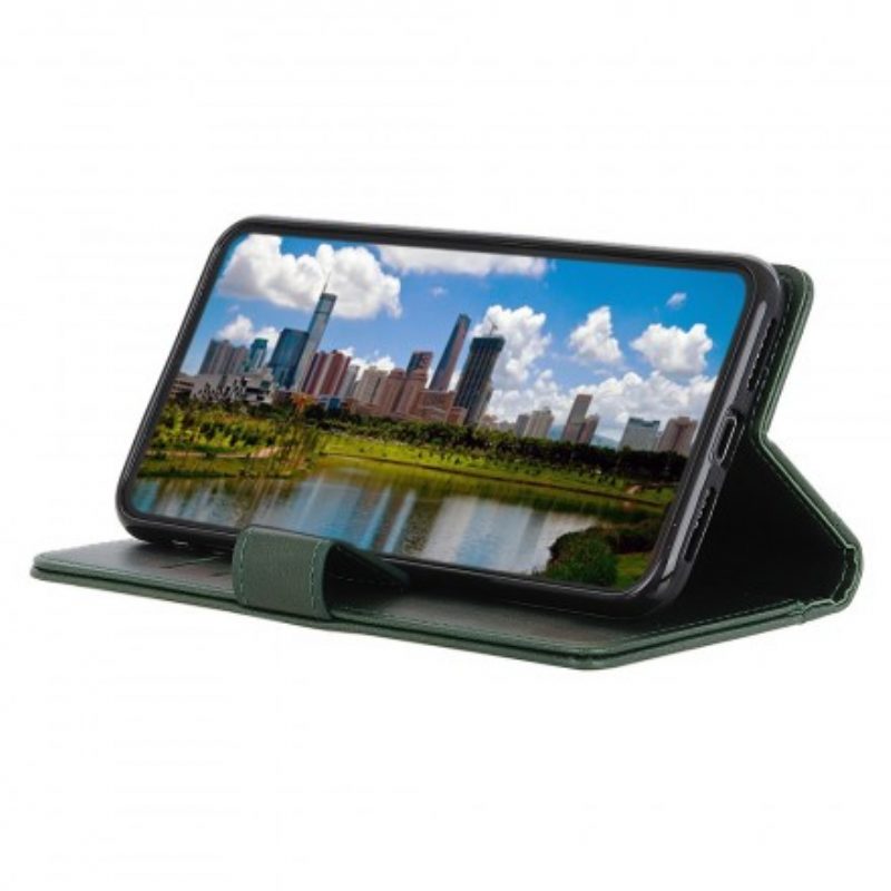 Folio-hoesje voor Samsung Galaxy A70 Serieus Leer