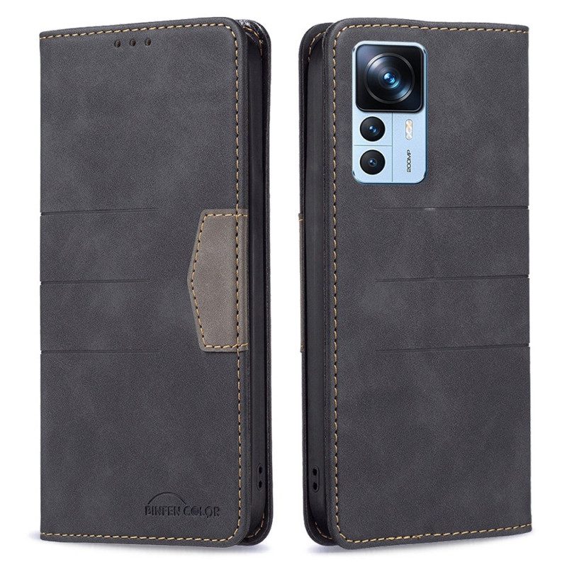 Bescherming Hoesje voor Xiaomi 12T / 12T Pro Folio-hoesje Binfen-kleur
