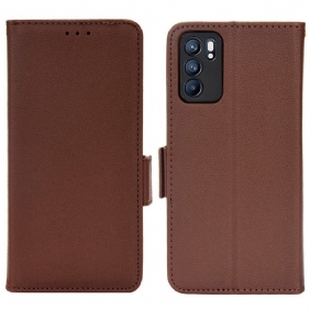Folio-hoesje voor Oppo Reno 6 5G Flip Case Flap Dubbele Nieuwe Kleuren