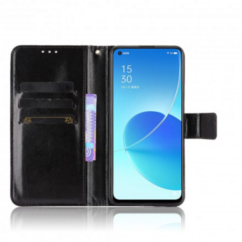 Folio-hoesje voor Oppo Reno 6 5G Flitsend Kunstleer
