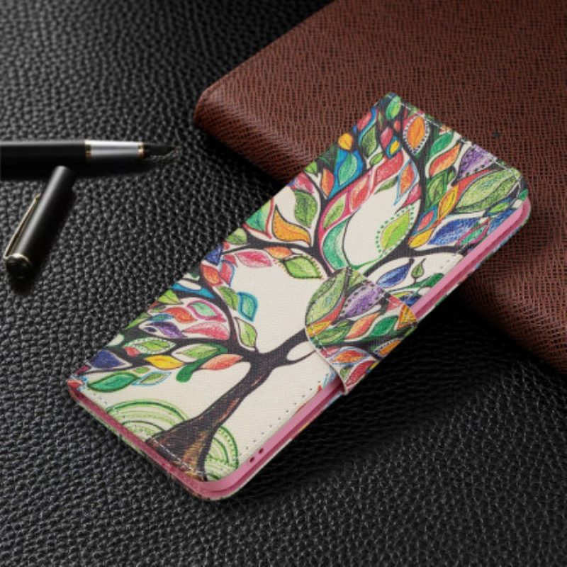 Folio-hoesje voor Oppo Reno 6 5G Kleurrijke Boom