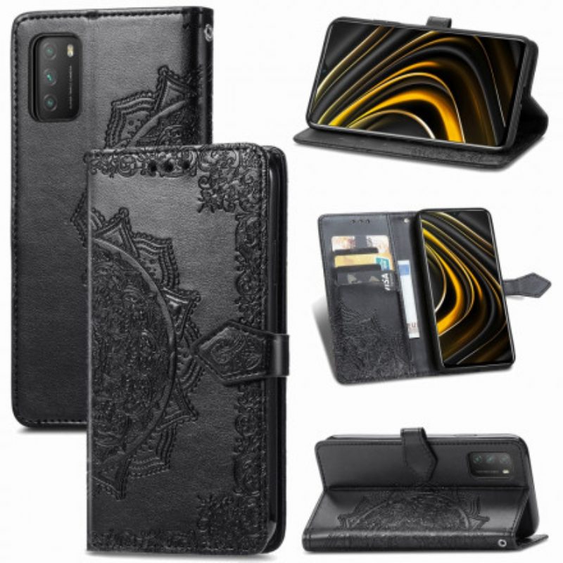 Folio-hoesje voor Poco M3 Mandala Middeleeuwen