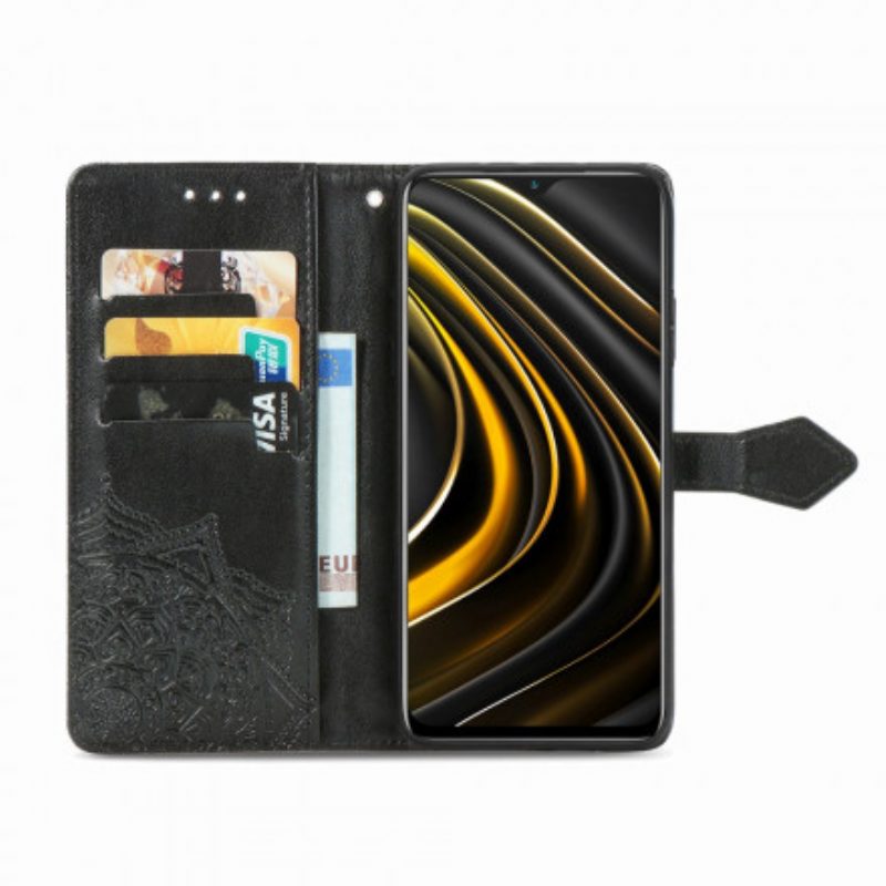 Folio-hoesje voor Poco M3 Mandala Middeleeuwen