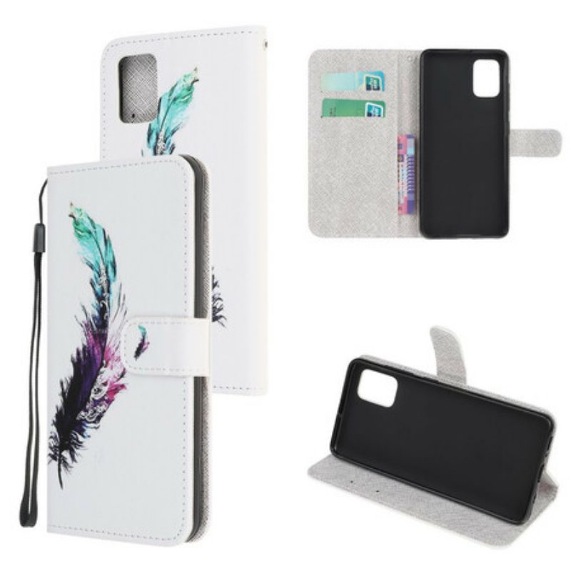 Folio-hoesje voor Poco M3 Met Ketting Veer Met Koord