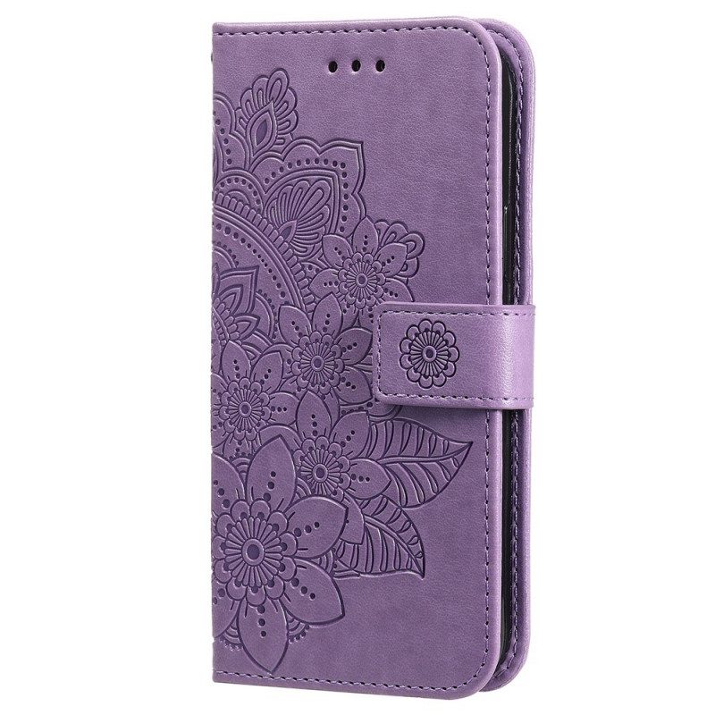 Folio-hoesje voor Realme GT2 Pro Met Ketting Strakke Mandala