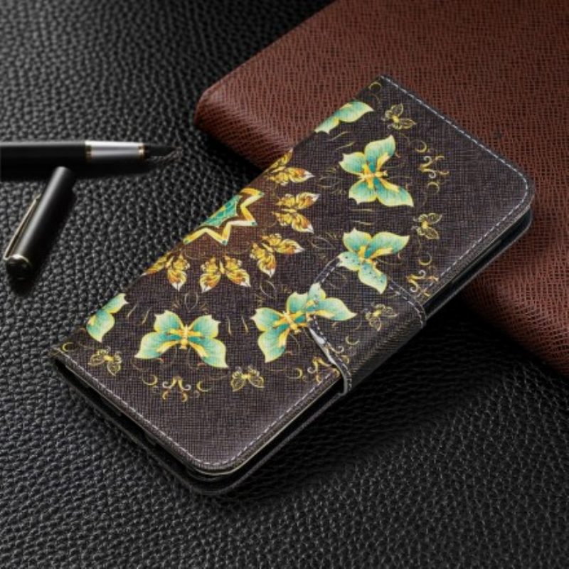 Folio-hoesje voor Samsung Galaxy A20e Mandala-vlinders