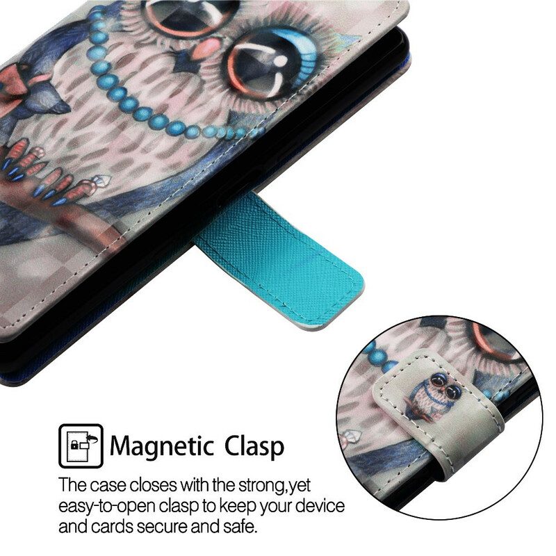 Folio-hoesje voor Samsung Galaxy A20e Mevrouw Uil
