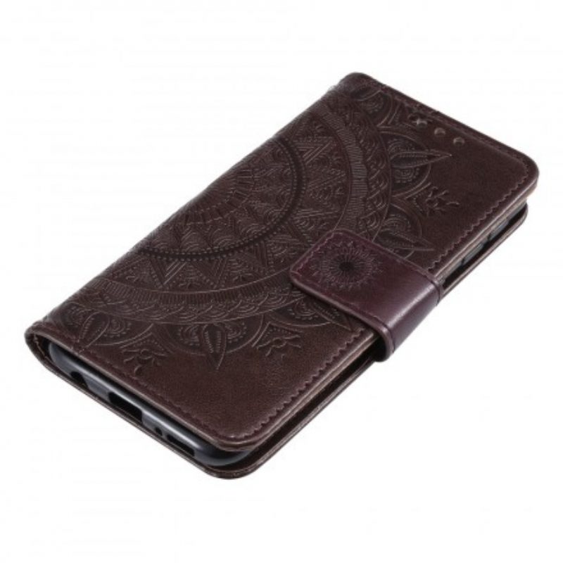 Folio-hoesje voor Samsung Galaxy A20e Zon Mandala