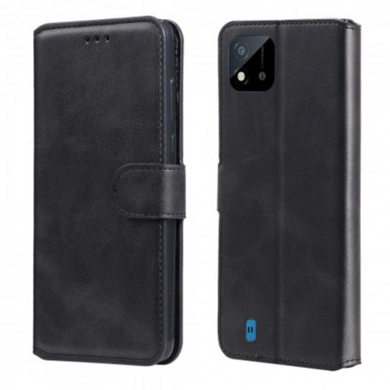 Leren Hoesje voor Realme C21 Kunstleer Nieuwe Kleuren