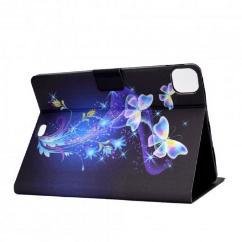 Leren Hoesje voor iPad Pro 11" (2021) Magische Vlinders