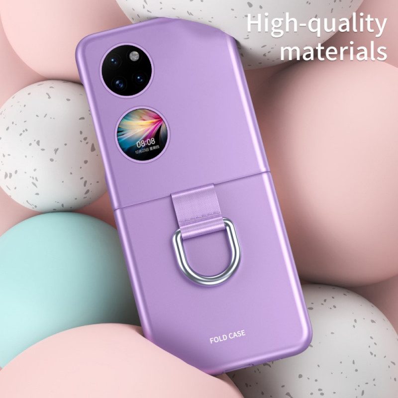 Hoesje voor Huawei P50 Pocket Huid-aanraking Met Ring