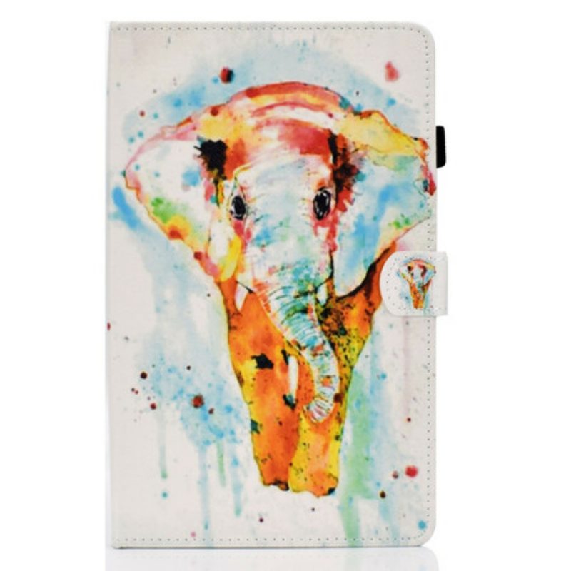 Folio-hoesje voor Samsung Galaxy Tab S6 Lite Aquarel Olifant