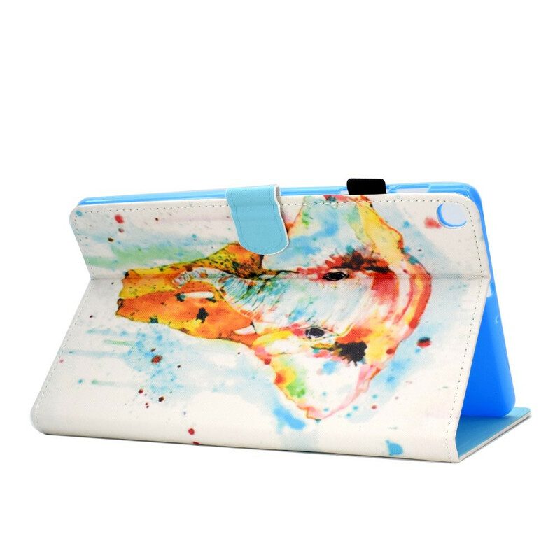 Folio-hoesje voor Samsung Galaxy Tab S6 Lite Aquarel Olifant
