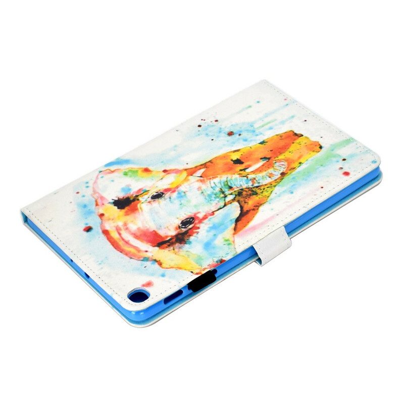 Folio-hoesje voor Samsung Galaxy Tab S6 Lite Aquarel Olifant