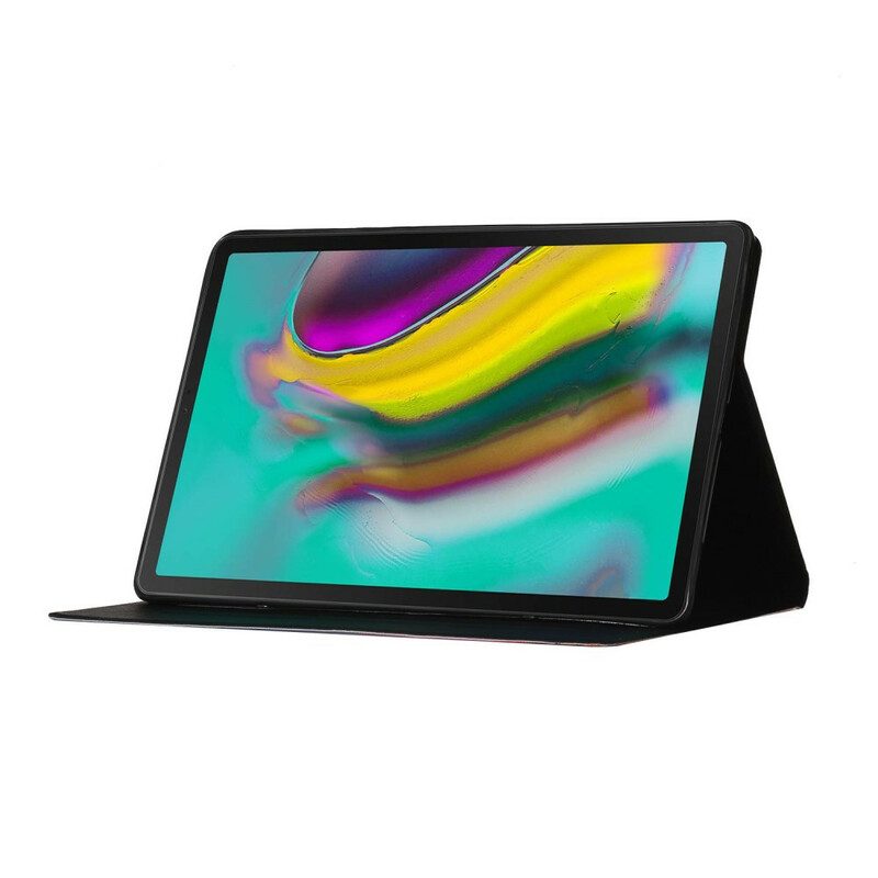 Folio-hoesje voor Samsung Galaxy Tab S6 Lite Boom Naar De Maan En De Zon