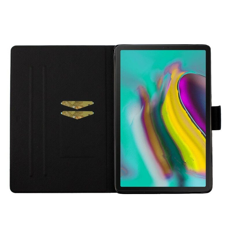 Folio-hoesje voor Samsung Galaxy Tab S6 Lite Boom Naar De Maan En De Zon