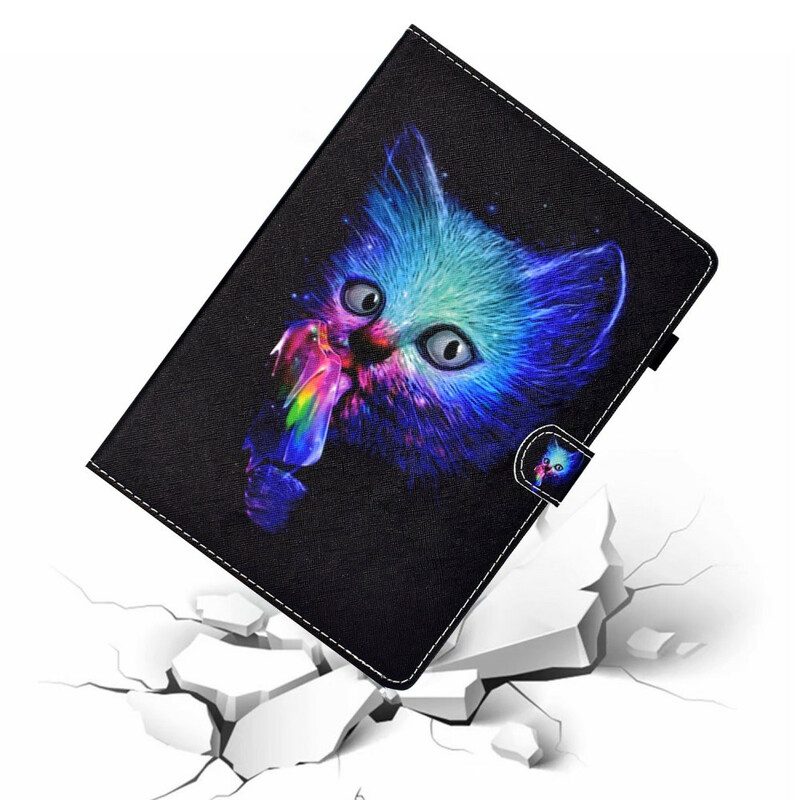 Folio-hoesje voor Samsung Galaxy Tab S6 Lite Psycho Kat