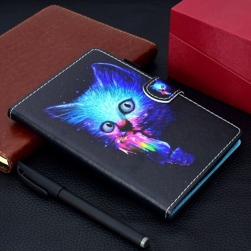 Folio-hoesje voor Samsung Galaxy Tab S6 Lite Psycho Kat