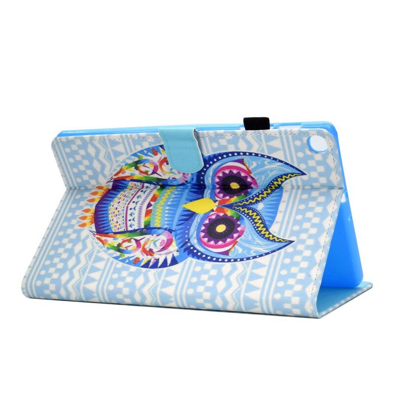 Folio-hoesje voor Samsung Galaxy Tab S6 Lite Stammen Uil