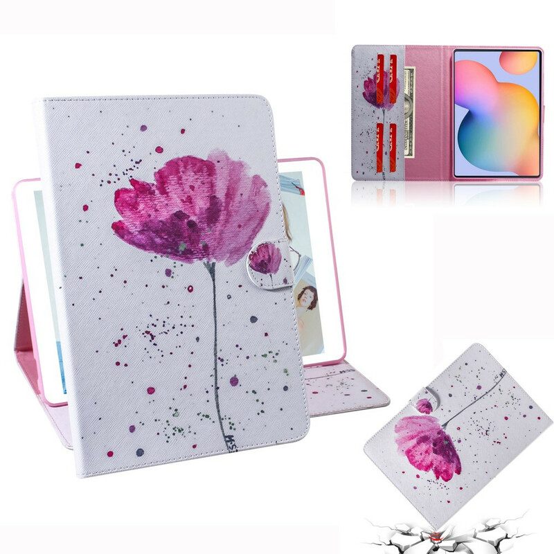 Hoesje Folio-hoesje voor Samsung Galaxy Tab S6 Lite Papaver