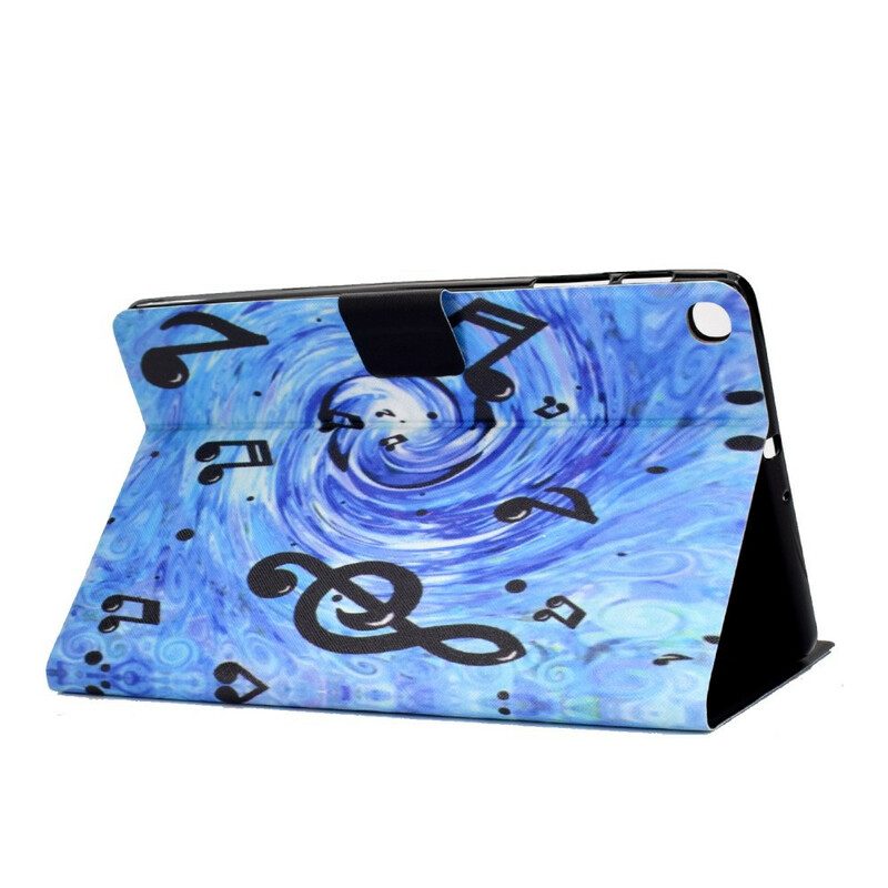 Leren Hoesje voor Samsung Galaxy Tab S6 Lite Muzieknoten