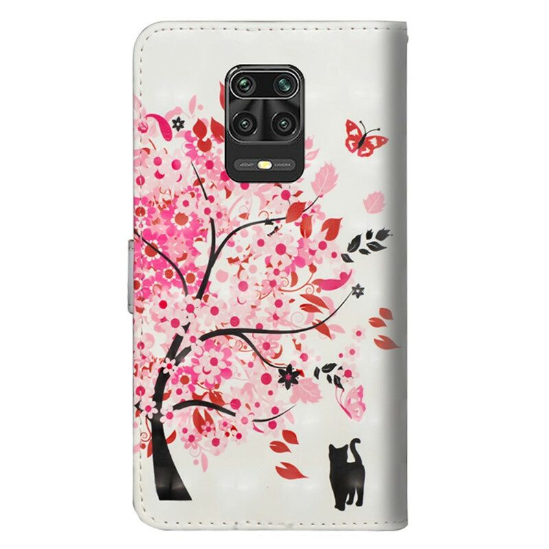 Folio-hoesje voor Xiaomi Redmi Note 9S / 9 Pro Roze Boom