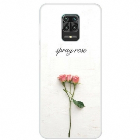Hoesje voor Xiaomi Redmi Note 9S / 9 Pro Spray Rozen