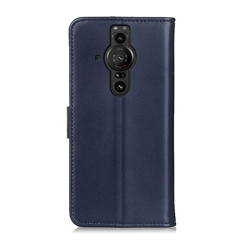 Folio-hoesje voor Sony Xperia Pro-I Effen Kunstleer