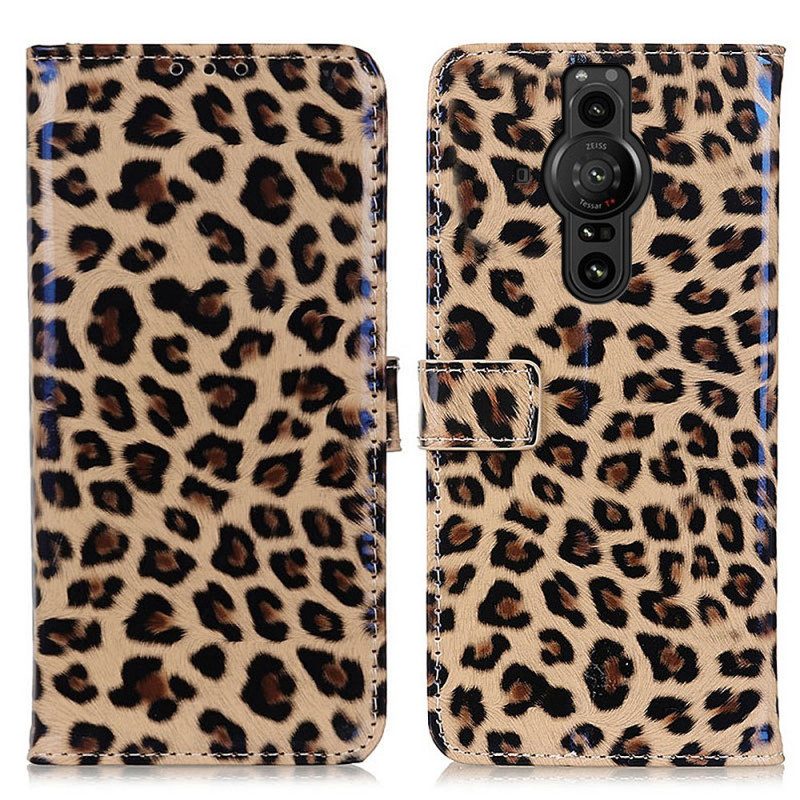 Folio-hoesje voor Sony Xperia Pro-I Luipaard