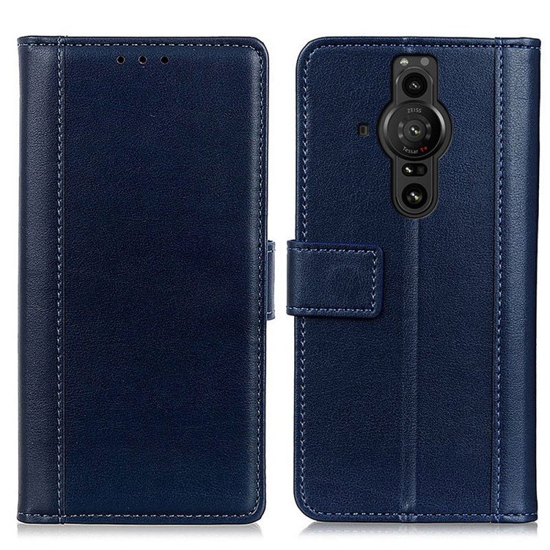 Folio-hoesje voor Sony Xperia Pro-I Stijl Leer