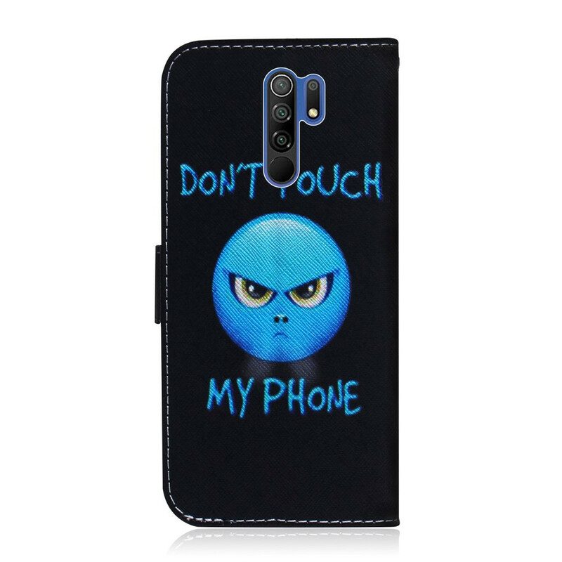 Folio-hoesje voor Xiaomi Redmi 9 Emoji-telefoon