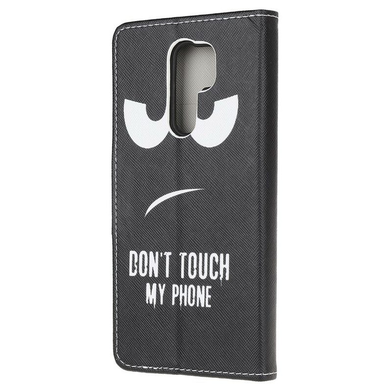 Folio-hoesje voor Xiaomi Redmi 9 Raak Mijn Telefoon Niet Aan