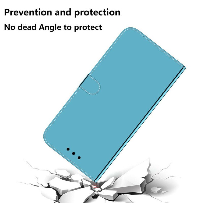 Folio-hoesje voor Xiaomi Redmi 9 Spiegelhoes Van Imitatieleer