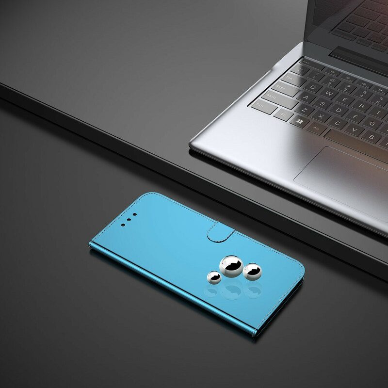 Folio-hoesje voor Xiaomi Redmi 9 Spiegelhoes Van Imitatieleer