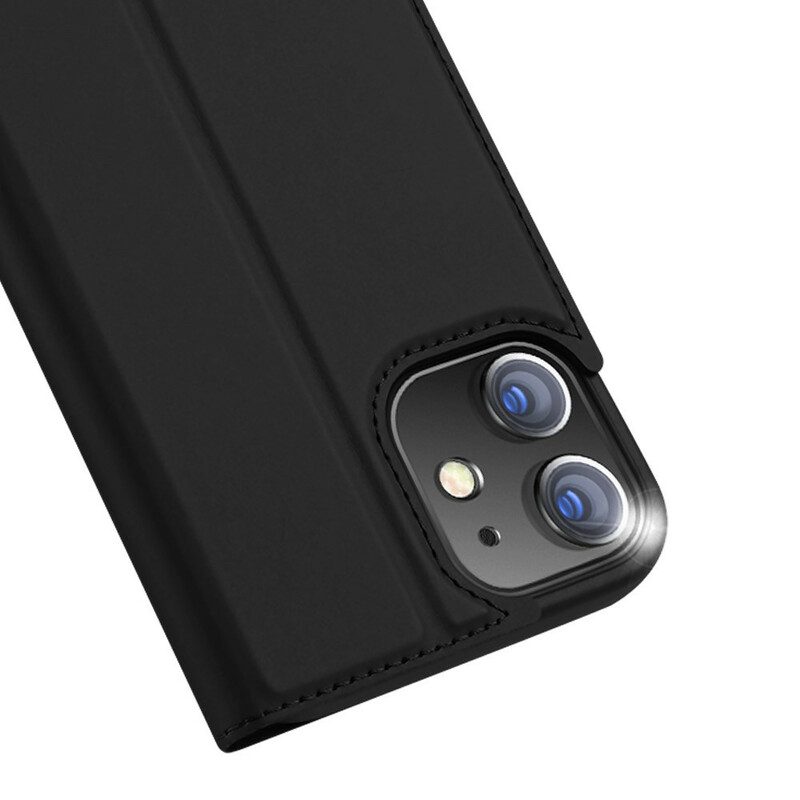 Bescherming Hoesje voor iPhone 12 Mini Folio-hoesje Skin Pro-serie Dux Ducis