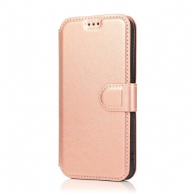 Folio-hoesje voor iPhone 12 Mini Retro Lederen Stijl