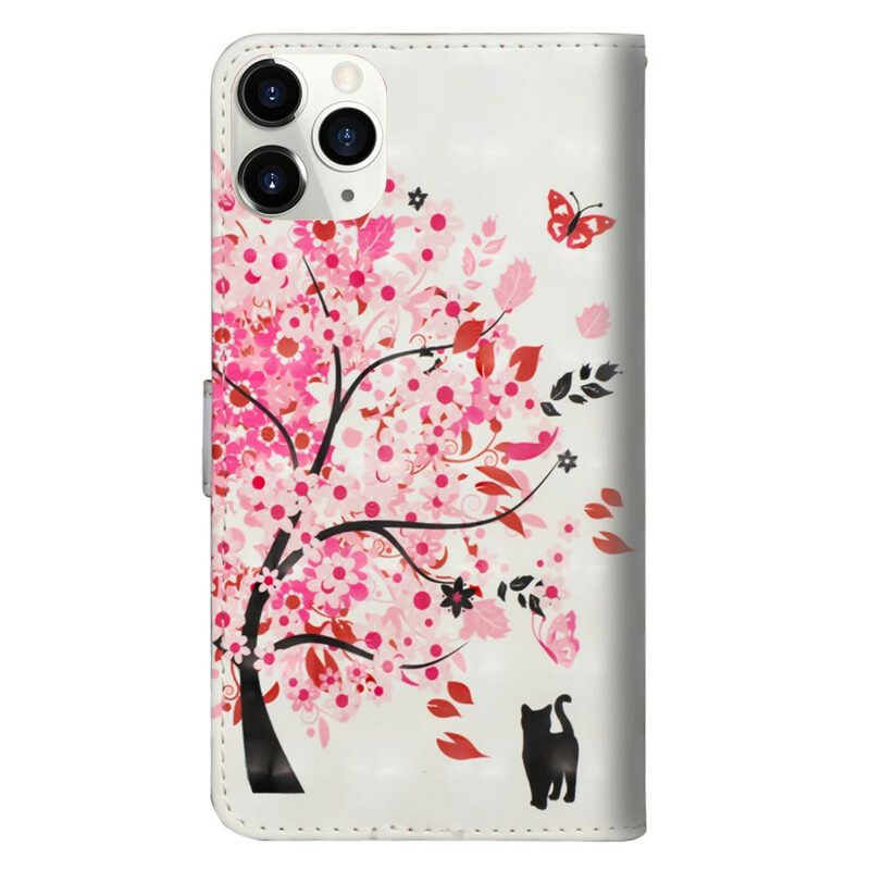 Folio-hoesje voor iPhone 12 Mini Roze Boom