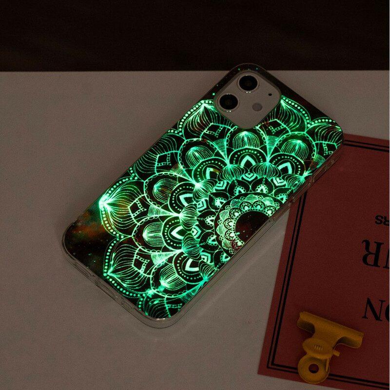 Hoesje voor iPhone 12 Mini Fluorescerende Bloemenserie