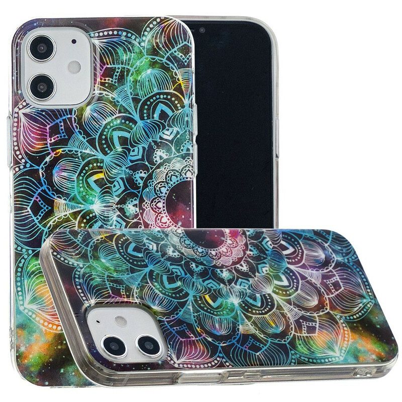 Hoesje voor iPhone 12 Mini Fluorescerende Bloemenserie