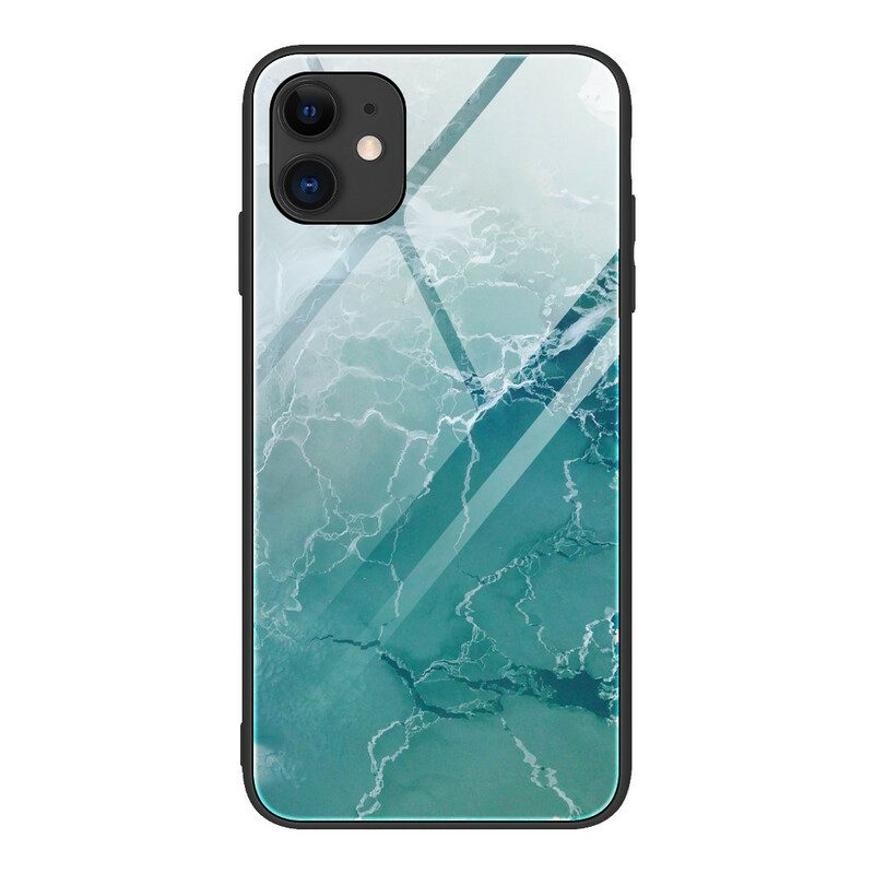Hoesje voor iPhone 12 Mini Kleuren Van Gehard Glas